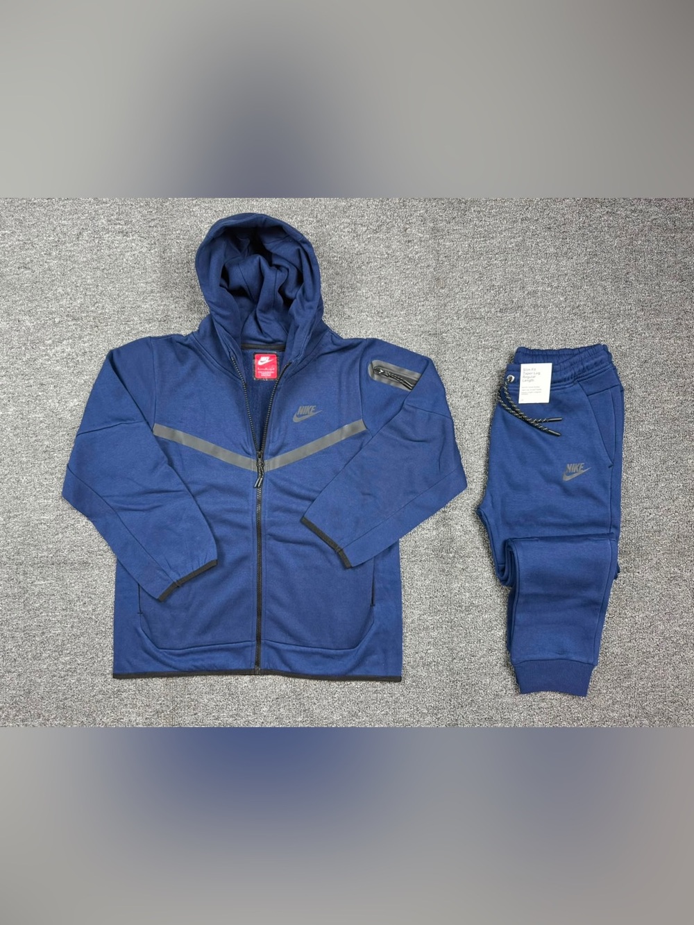 Nike Blue Zip Hoodie and Jogger Set